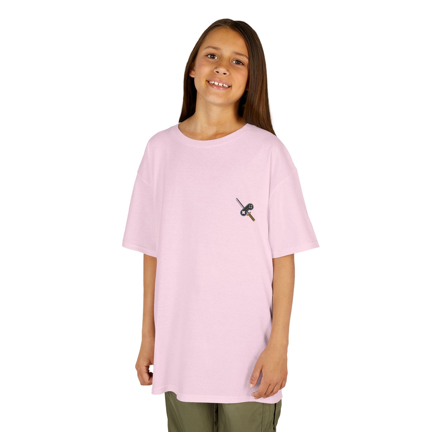 Katana & Controller Patch Tee – Gamer x Anime Kids Edition - AhhKillEz Shop