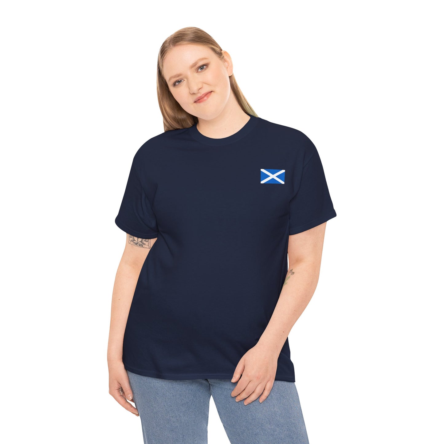 Scottish Flag Shirt – Minimalist Scotland Saltire Freedom Tee - AhhKillEz Shop