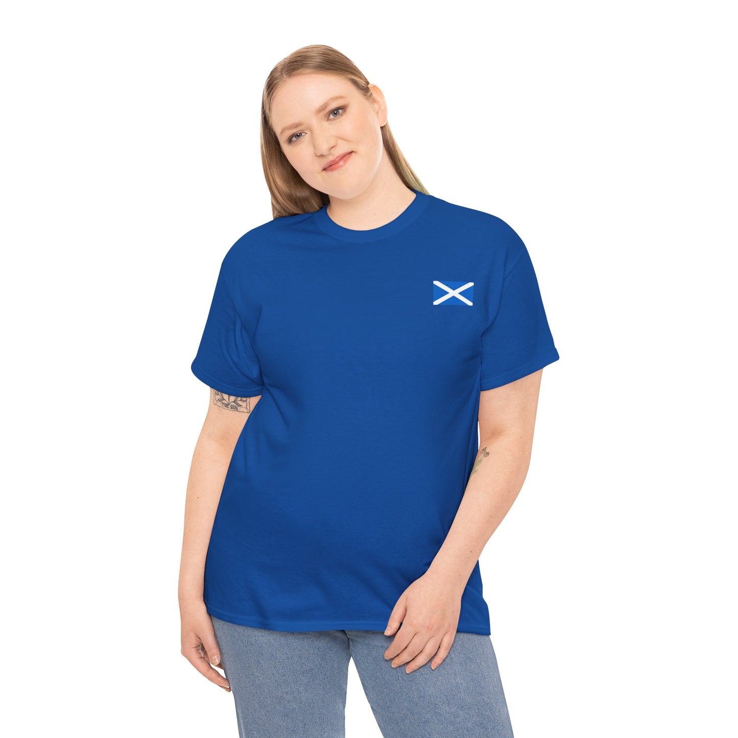 Scottish Flag Shirt – Minimalist Scotland Saltire Freedom Tee - AhhKillEz Shop
