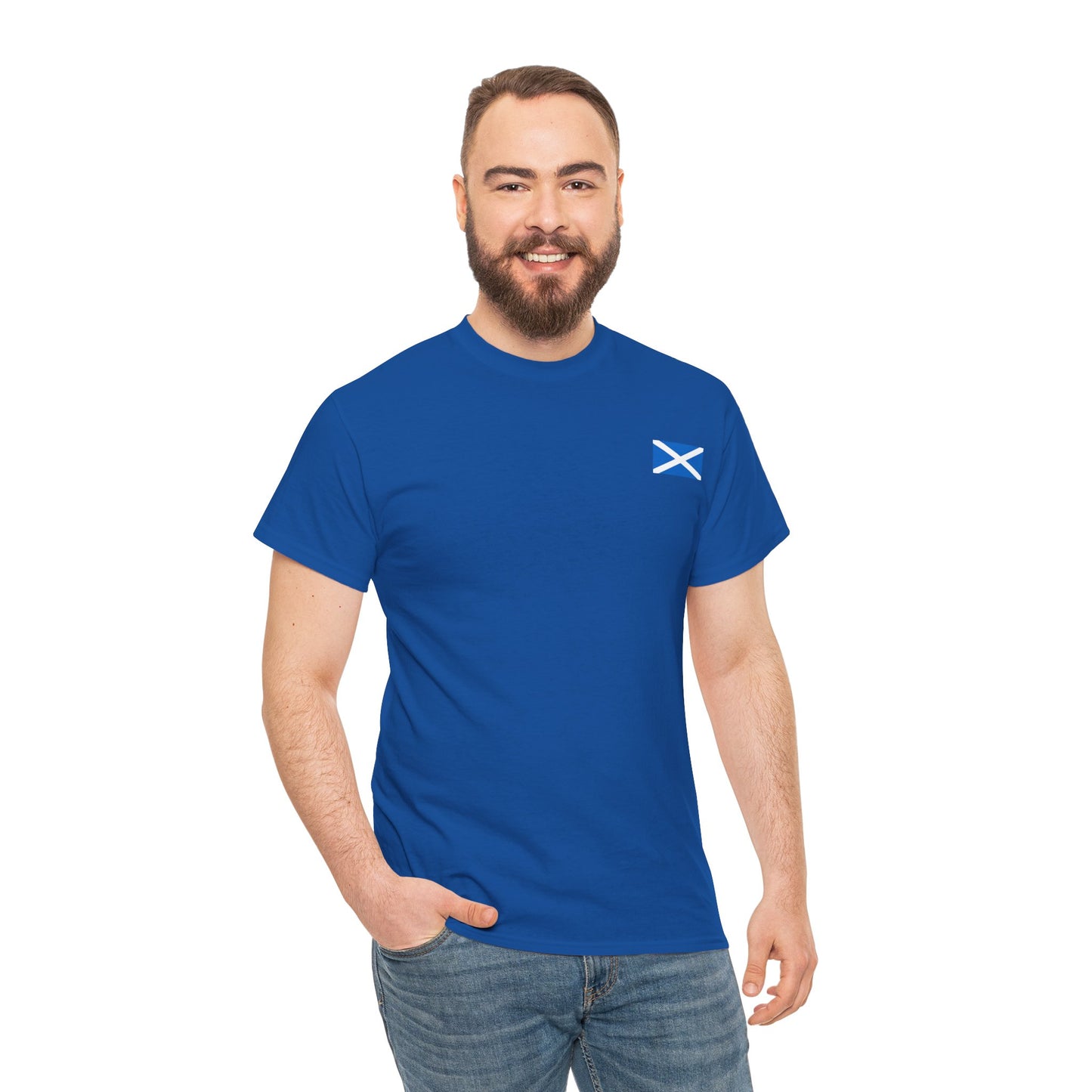 Scottish Flag Shirt – Minimalist Scotland Saltire Freedom Tee - AhhKillEz Shop