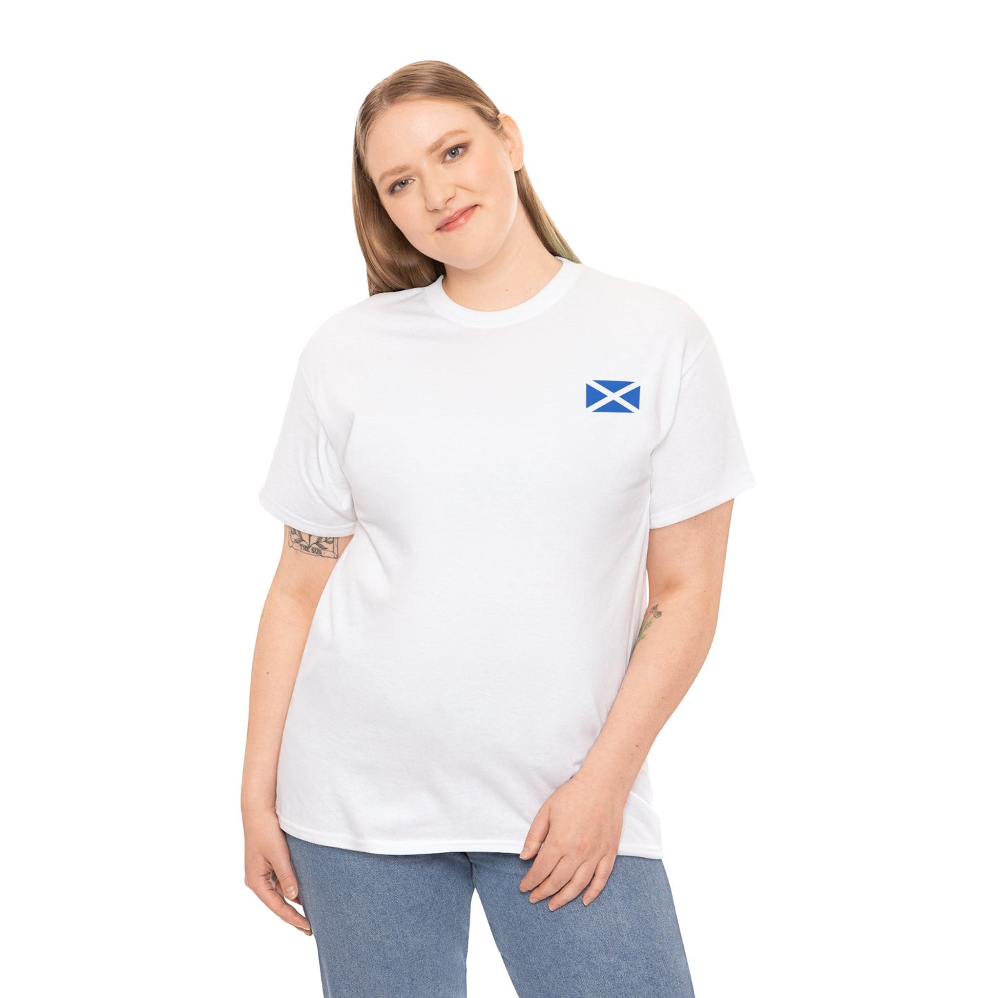 Scottish Flag Shirt – Minimalist Scotland Saltire Freedom Tee - AhhKillEz Shop