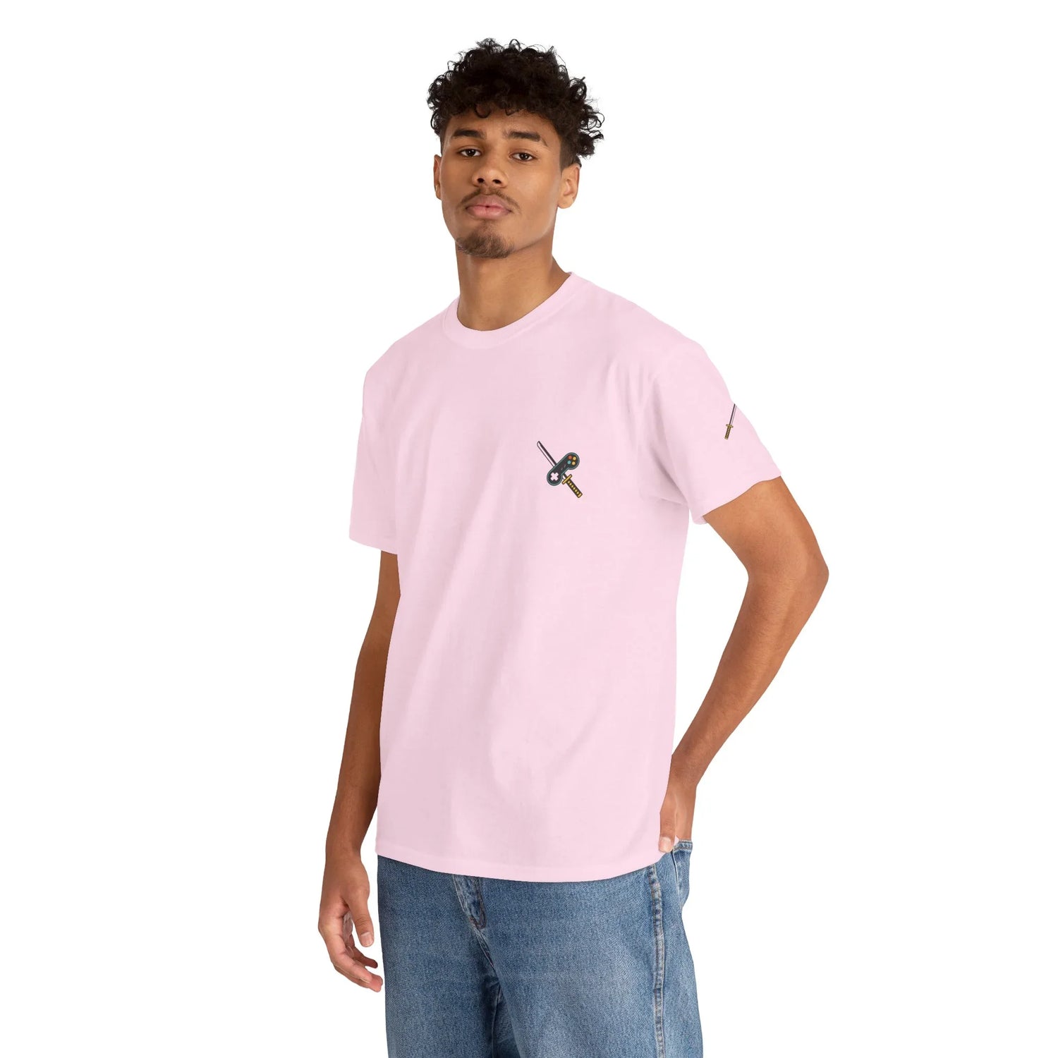 Katana & Controller Patch Tee – Gamer x Anime Edition - AhhKillEz Shop
