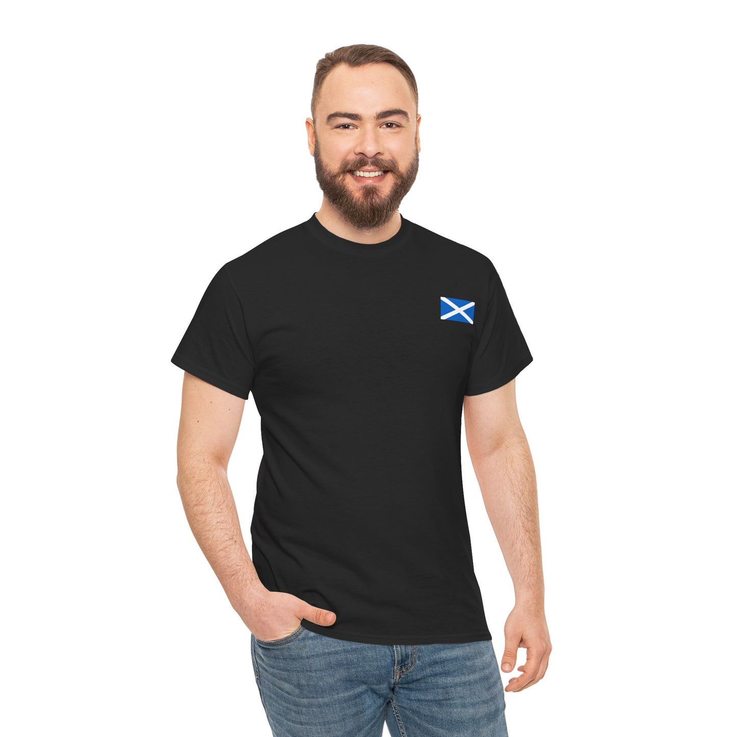 Scottish Flag Shirt – Minimalist Scotland Saltire Freedom Tee - AhhKillEz Shop