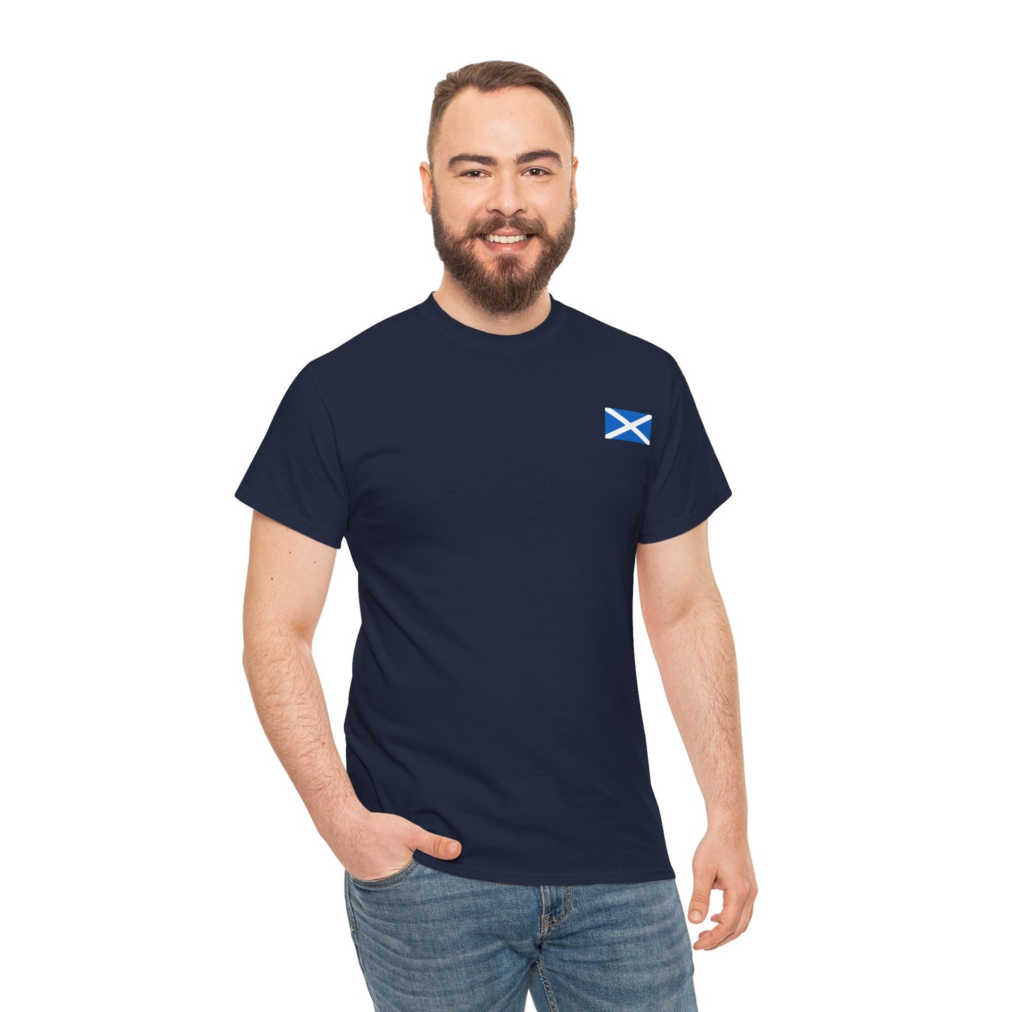 Scottish Flag Shirt – Minimalist Scotland Saltire Freedom Tee - AhhKillEz Shop