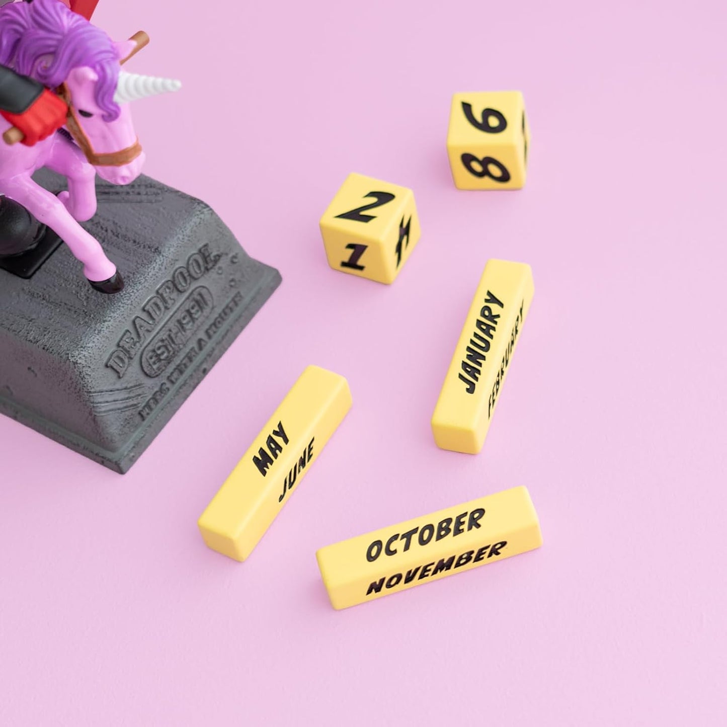 Official Marvel Deadpool 3D Perpetual Calendar Figure – Hand-Painted Desk Ornament | Superhero Gift Collectible - AhhKillEz Shop
