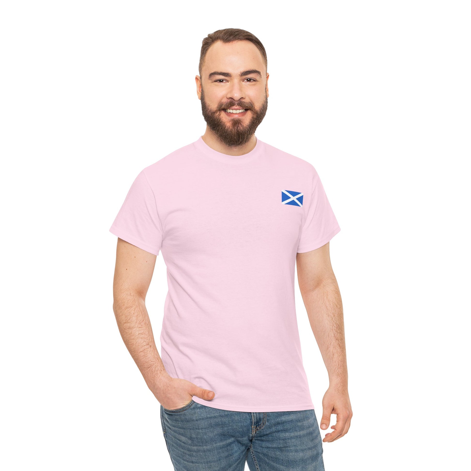 Scottish Flag Shirt – Minimalist Scotland Saltire Freedom Tee - AhhKillEz Shop
