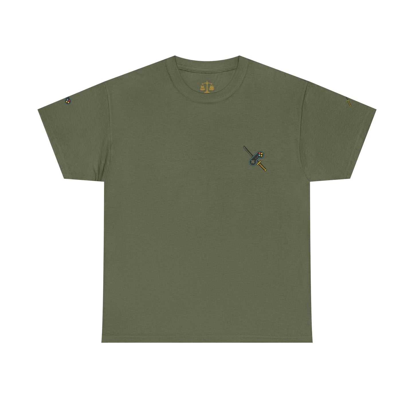 Katana & Controller Patch Tee – Gamer x Anime Edition - AhhKillEz Shop