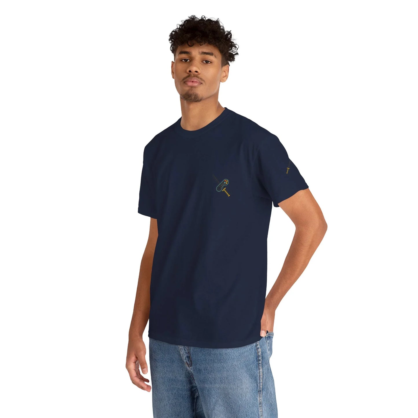Katana & Controller Patch Tee – Gamer x Anime Edition - AhhKillEz Shop