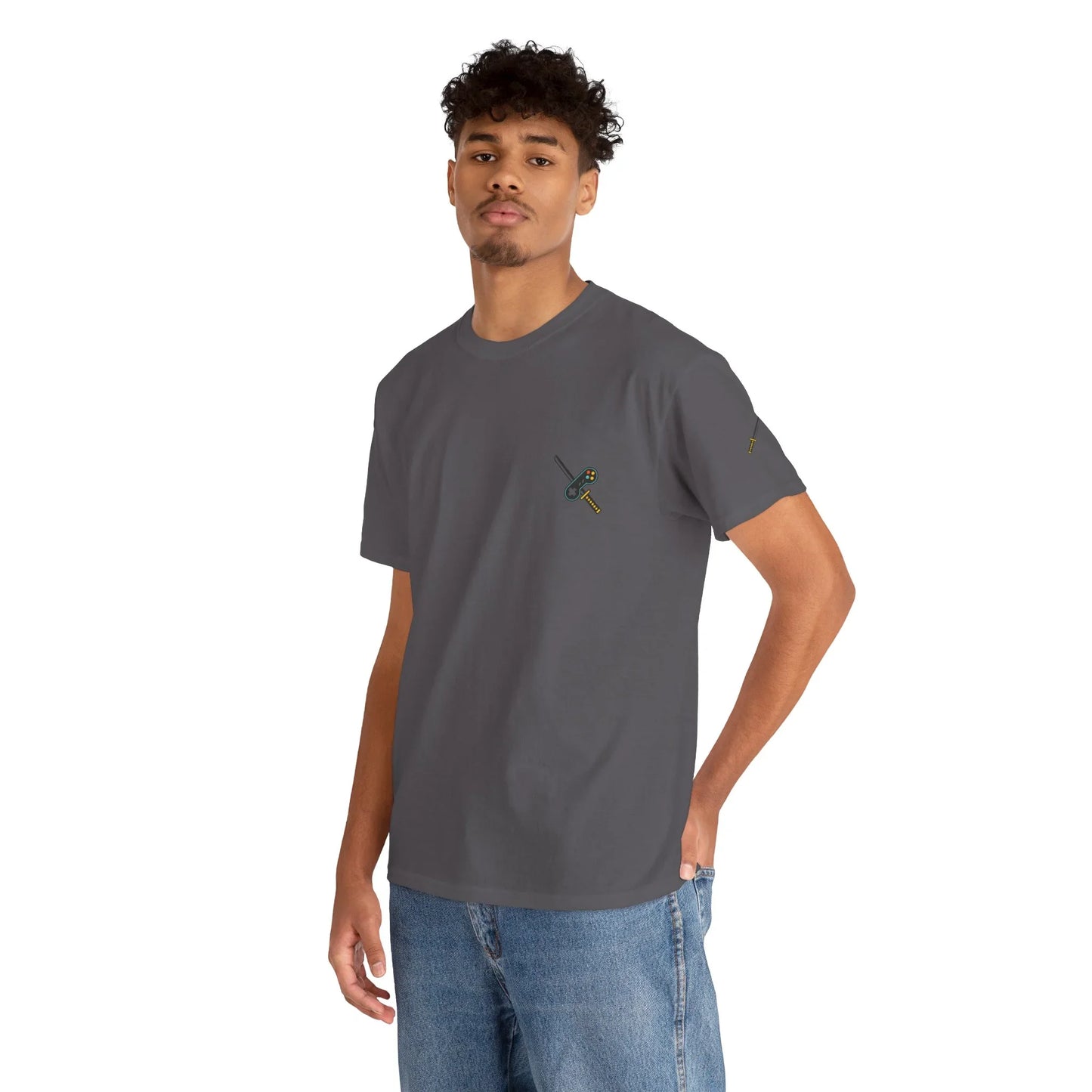 Katana & Controller Patch Tee – Gamer x Anime Edition - AhhKillEz Shop