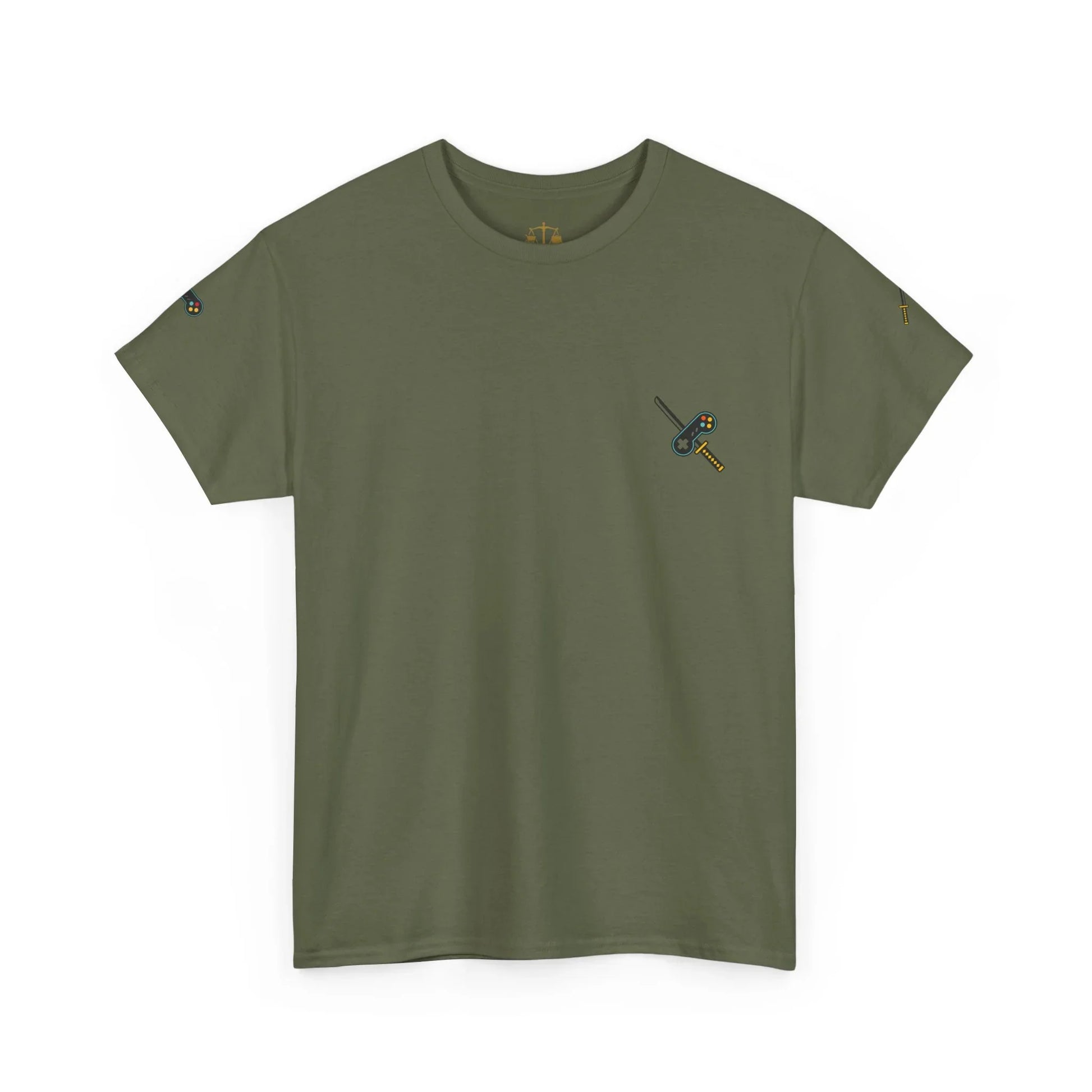 Katana & Controller Patch Tee – Gamer x Anime Edition - AhhKillEz Shop