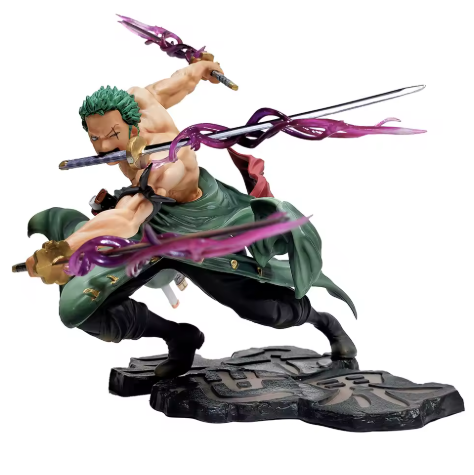 One Piece – Roronoa Zoro 10cm Three-Sword Style Figure