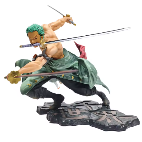 One Piece – Roronoa Zoro 10cm Three-Sword Style Figure