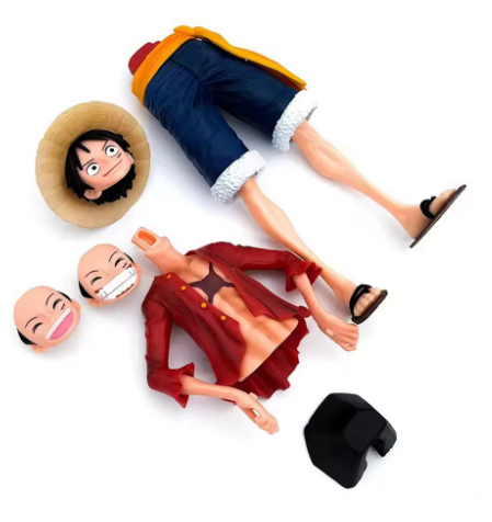 One Piece – Monkey D. Luffy 28cm Face-Changing Action Figure